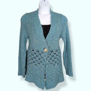 🍁Parkhurst Blue & White Knit Sweater